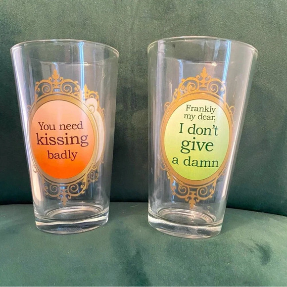 Gone With The Wind Drinking Glasses Set of 2 - Picture 3 of 15